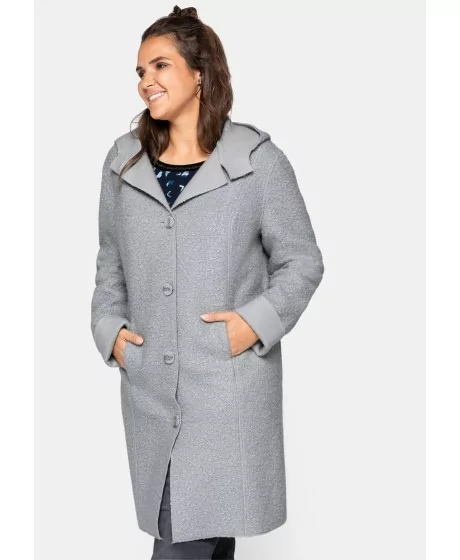 Sheego voodrita mantel lokkis bouclé'ga Sheego - 1