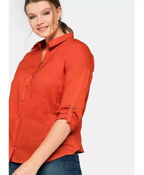 Sheego puuvillane pluus Bright Sheego