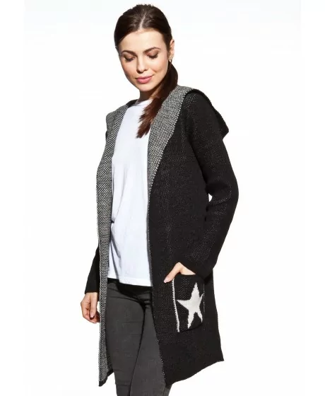 COSMO kapuutsiga kardigan