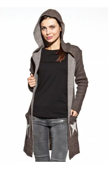 COSMO kapuutsiga kardigan