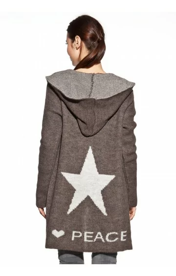 COSMO kapuutsiga kardigan