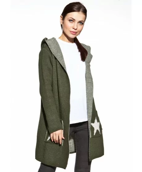 COSMO kapuutsiga kardigan