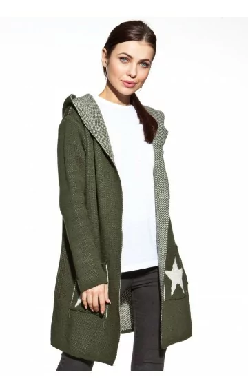 COSMO kapuutsiga kardigan