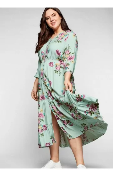 Sheego by Joe Browns romantiline viskoosist kleit Sheego - 1