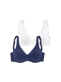 2-in-1 Petite Fleur mažinančios medvilnės liemenėlės  - 1
