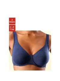 2-in-1 Petite Fleur mažinančios medvilnės liemenėlės  - 2