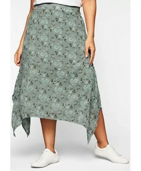 Sheego Asümmeetriliste servadega šifoonist seelik Sheego - 1