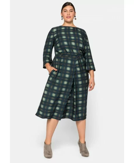 Sheego Sheego Sheego Sheego ruuduline viskoosist kleit - 1