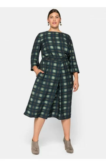 Sheego Sheego Sheego Sheego ruuduline viskoosist kleit - 1