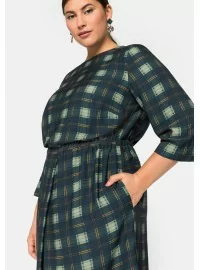 Sheego Sheego Sheego Sheego ruuduline viskoosist kleit - 2