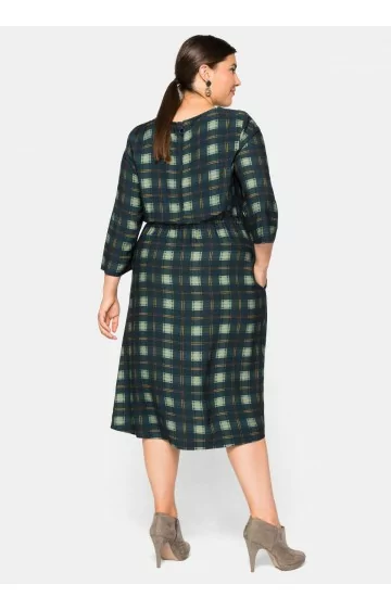 Sheego Sheego Sheego ruuduline viskoosist kleit - 4