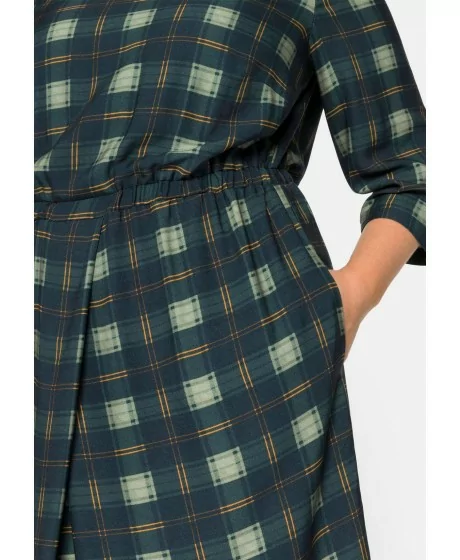 Sheego Sheego Sheego ruuduline viskoosist kleit - 5