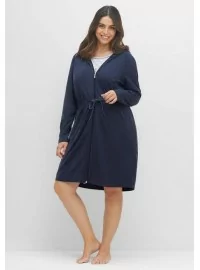 Hubane Sheego hommikumantel pööratava tõmblukuga