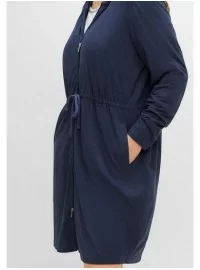 Hubane Sheego hommikumantel pööratava tõmblukuga