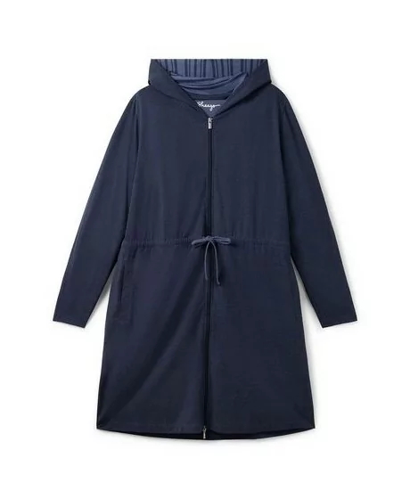 Hubane Sheego hommikumantel pööratava tõmblukuga