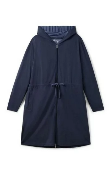 Hubane Sheego hommikumantel pööratava tõmblukuga