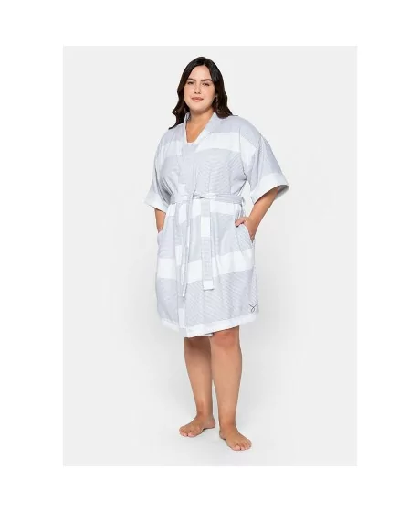 Sheego kimono stiilis seotav hommikumantel Sheego - 1