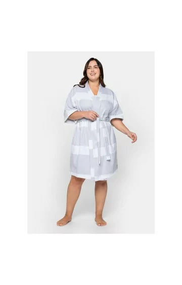 Sheego kimono-stiilis seotud hommikumantel Sheego - 2