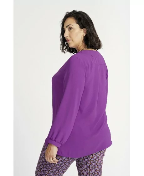 SPG WOMAN Pikkade varrukatega ühevärviline pluus SPG WOMAN - 2