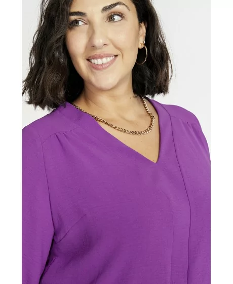 SPG WOMAN Pikkade varrukatega ühevärviline pluus SPG WOMAN - 3