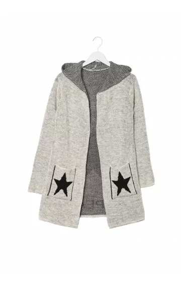 COSMO kapuutsiga kardigan