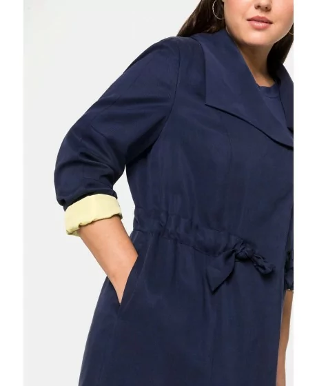 Sheego kontrastse voodriga pikk jakk Sheego - 3