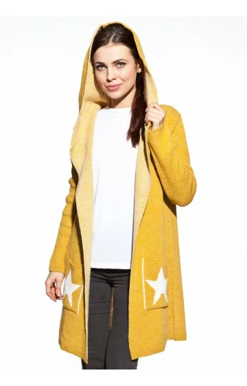 COSMO kapuutsiga kardigan