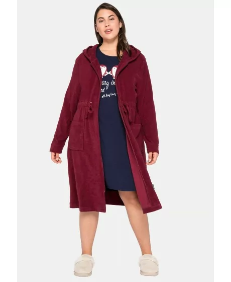 Sheego kapuutsiga froteemantel