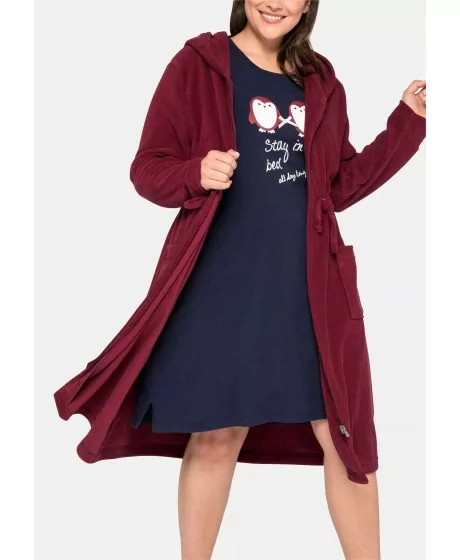 Sheego kapuutsiga froteemantel