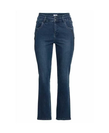 Sirge lõikega kõrge vöökohaga Sheego teksad