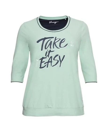 Sheego pidžaama koos kontrastsete värvidega pikkade pükstega