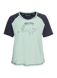 Sheego kontrastsete värvidega lühikeste pükstega pidžaama