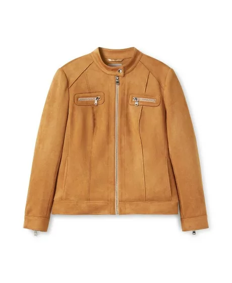 Sheego mokkanaha imitatsiooniga jakk