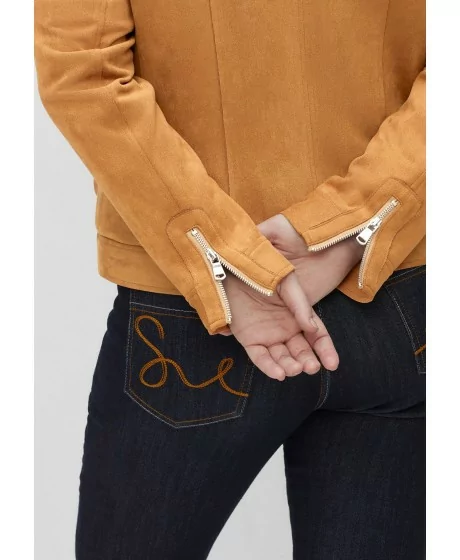 Sheego mokkanaha imitatsiooniga jakk