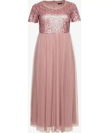 Sheego lühikeste varrukatega õhtukleit