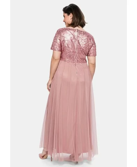 Sheego lühikeste varrukatega õhtukleit