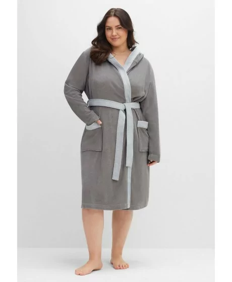 Sheego kapuutsiga froteemantel