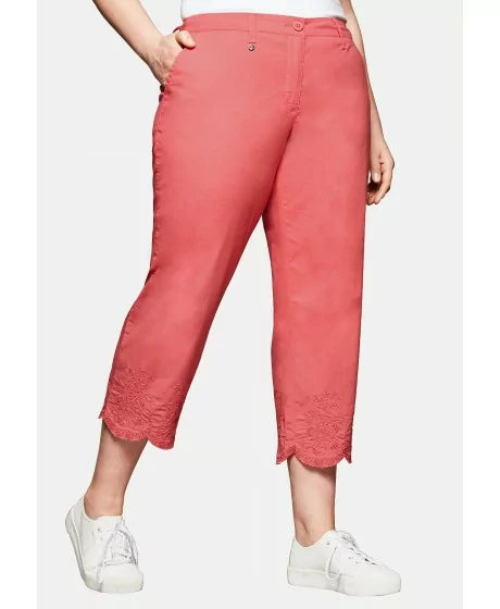 Sheego tikitud otstega capri püksid