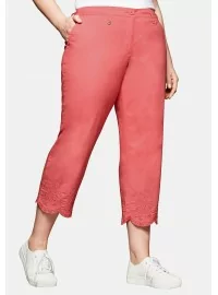 Sheego tikitud otstega capri püksid