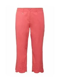 Sheego tikitud otstega capri püksid