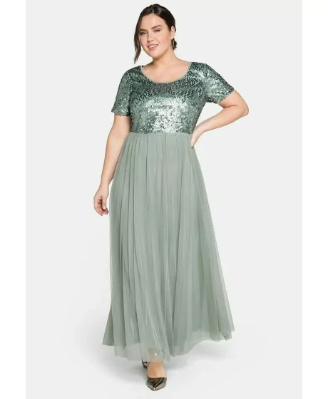 Sheego lühikeste varrukatega õhtukleit