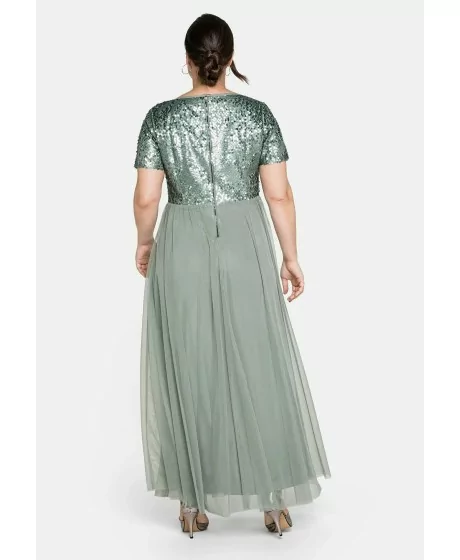 Sheego lühikeste varrukatega õhtukleit