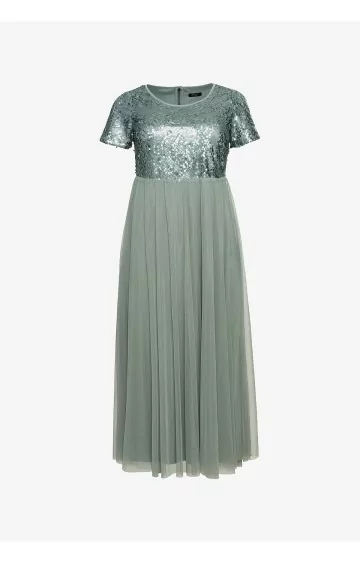 Sheego lühikeste varrukatega õhtukleit