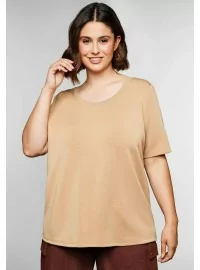 Švelnūs Sheego marškinėliai trumpomis rankovėmis