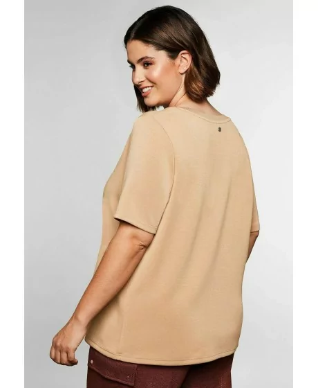 Švelnūs Sheego marškinėliai trumpomis rankovėmis