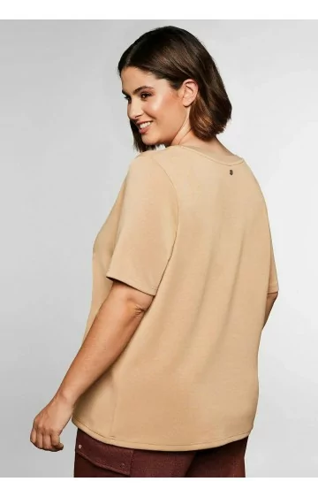 Švelnūs Sheego marškinėliai trumpomis rankovėmis