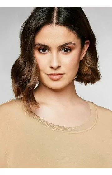 Švelnūs Sheego marškinėliai trumpomis rankovėmis