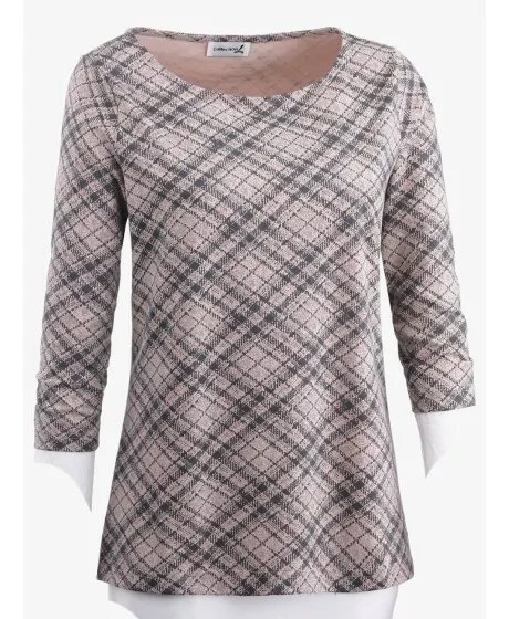 COLLECTION L trikoo pluus 3/4 pikkuste varrukatega