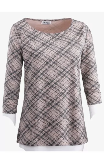 COLLECTION L trikoo pluus 3/4 pikkuste varrukatega