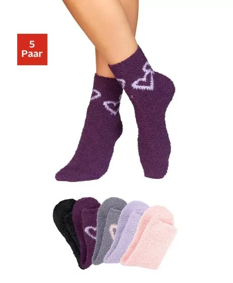 Lavana Pluusisokid südamega komplekt (5 paari)